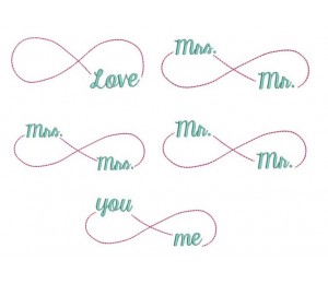 Stickdatei - Unendlichkeitszeichen